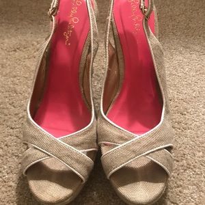 Lilly Pulitzer neutral/golf wedges